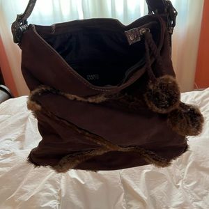 Franco Sarto suede bag